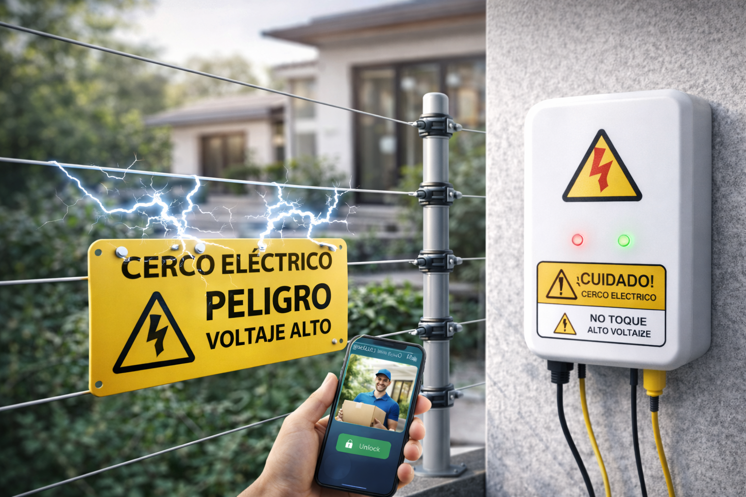 Cerco eléctrico perimetral en CDMX